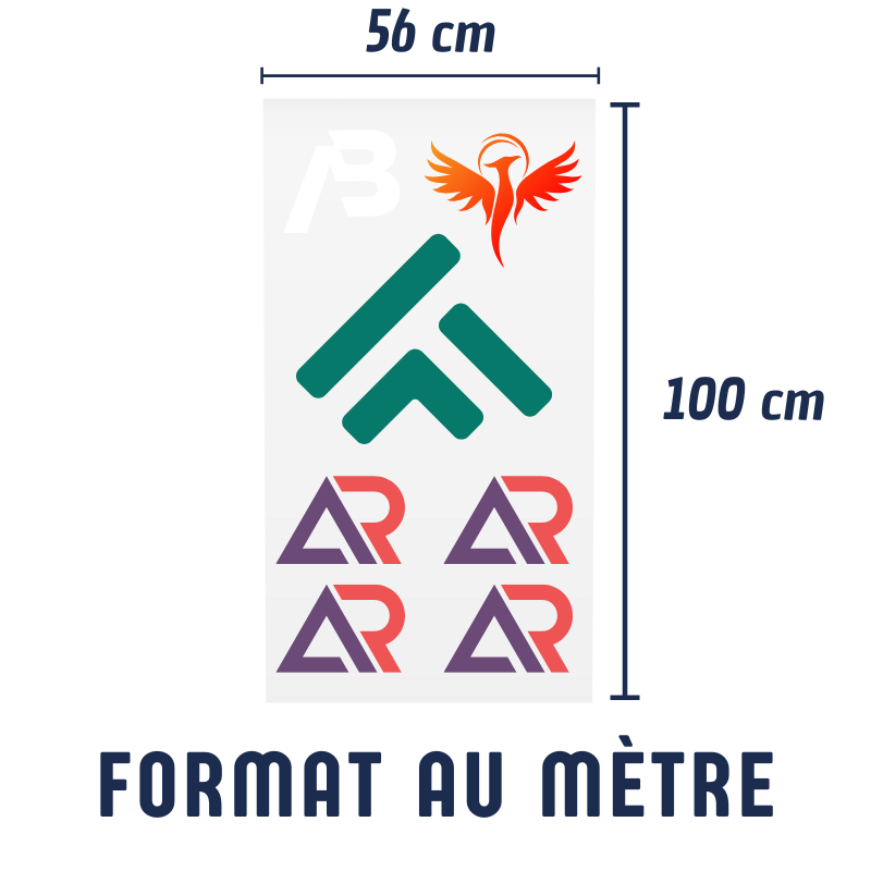 Format au mètre - 56cm x 100cm